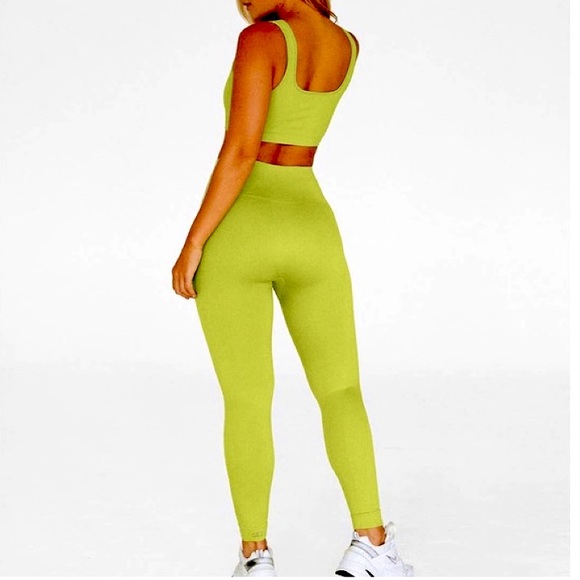 Set Active Sculptflex High-Rise Seamless Ribbed Compression Leggings Size Large - Picture 3 of 15